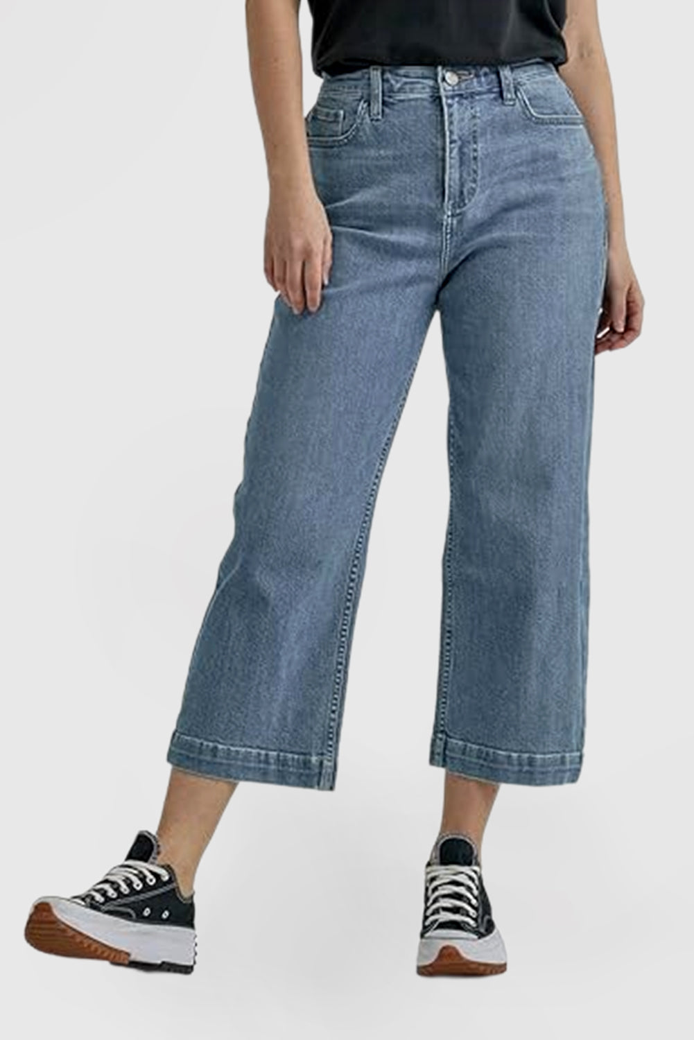 Women's Legendary High-Rise Wide-Leg Cropped Jeans