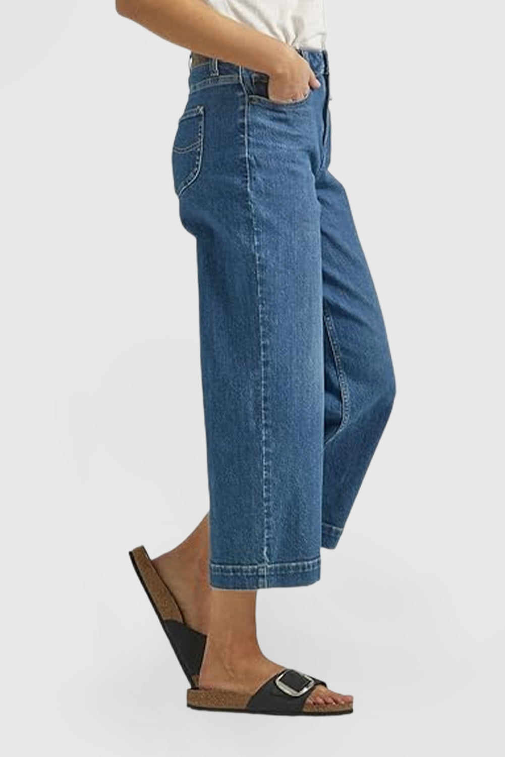 Women's Legendary High-Rise Wide-Leg Cropped Jeans