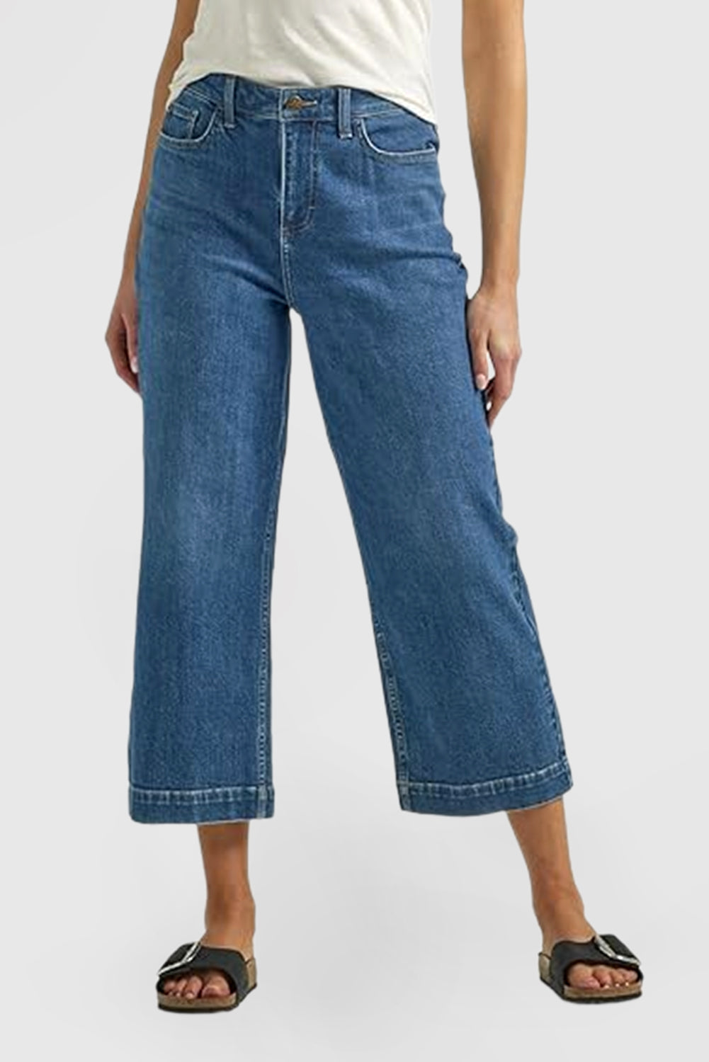 Women's Legendary High-Rise Wide-Leg Cropped Jeans
