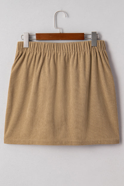 Corduroy High Waist Fall Streetwear Mini Skirt