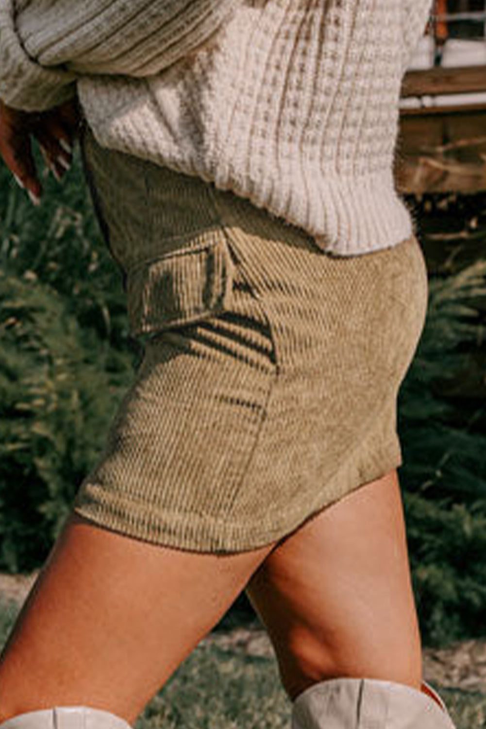 Corduroy High Waist Fall Streetwear Mini Skirt