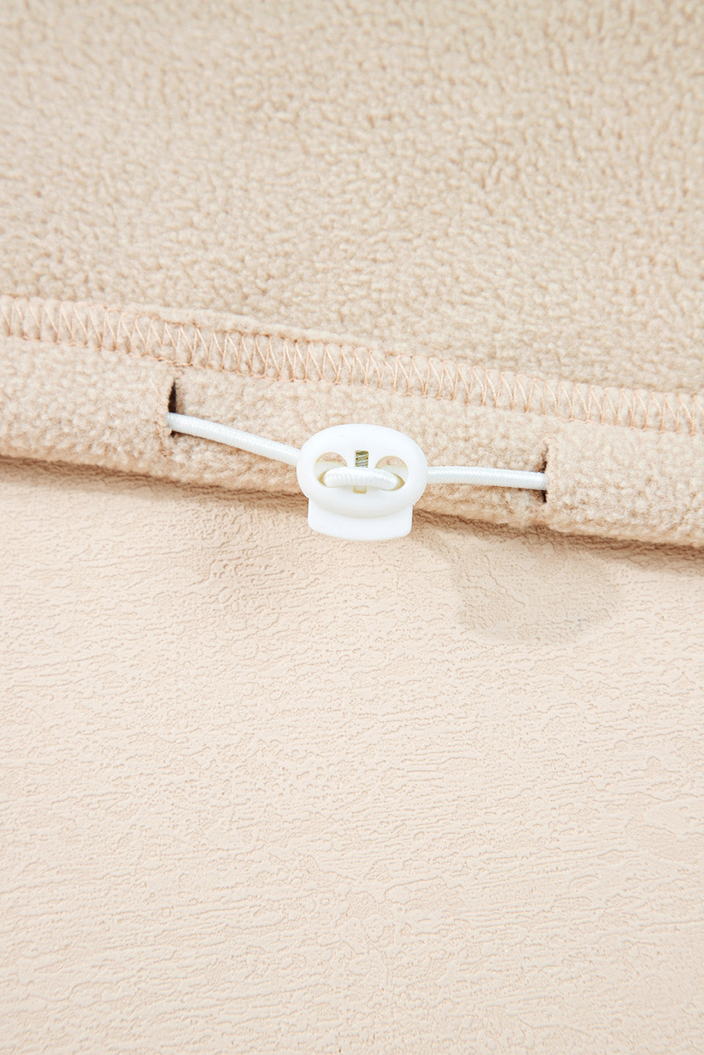 Parchment Fleece Colorblock Zipped Neck Pullover Sweatshirt