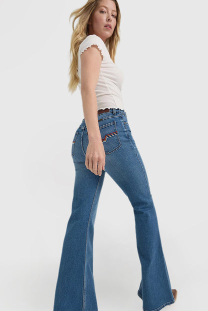Women's Classic Vintage High Waist Flare Jeans