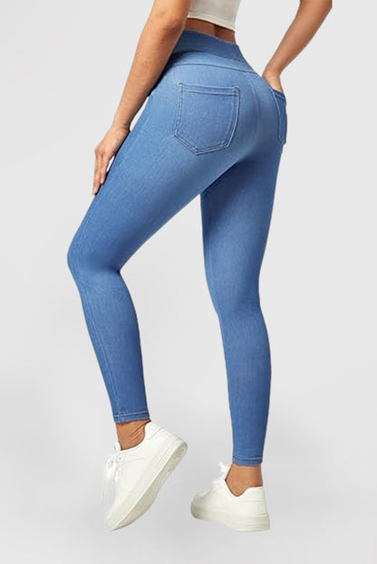 Women's High Waist Skinny Pants Stretch Skinny Jeans