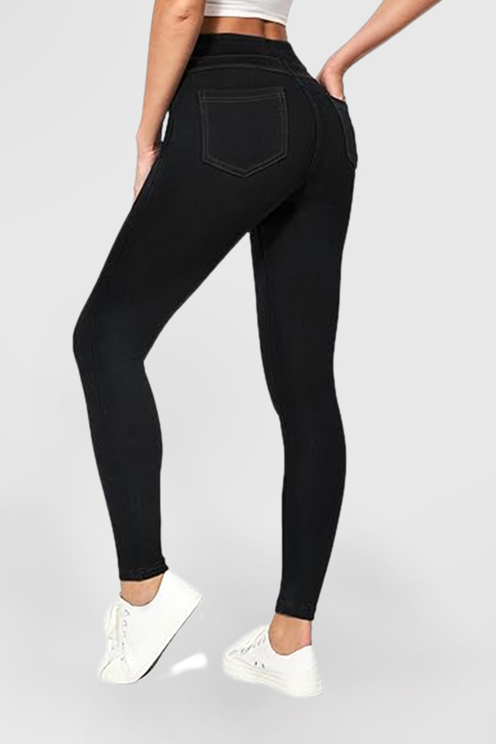 Women's High Waist Skinny Pants Stretch Skinny Jeans