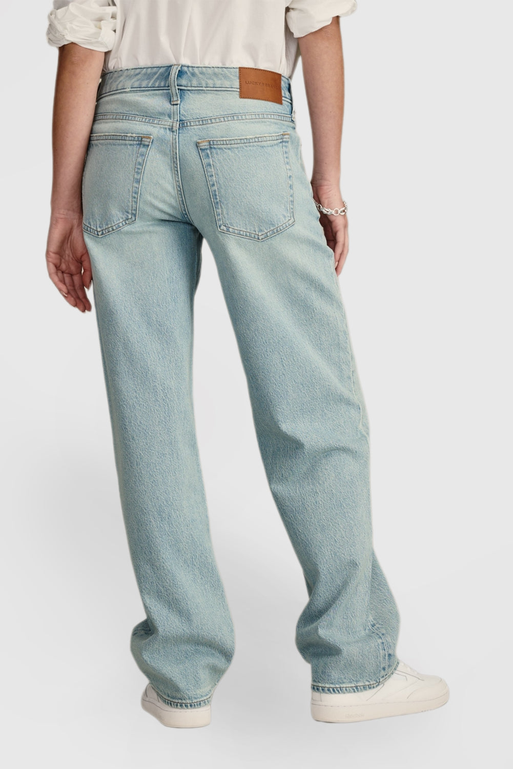 Casual Comfortable Straight Leg Jeans Blue