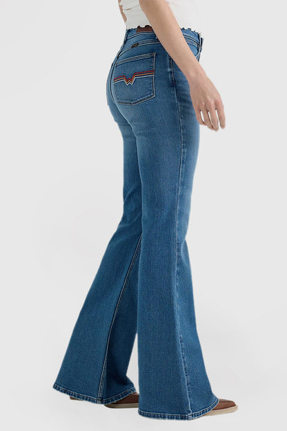 Women's Classic Vintage High Waist Flare Jeans