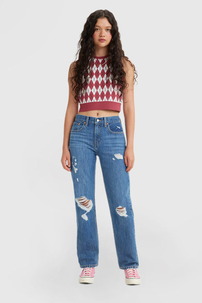 Sleek Straight Leg Low Rise Slim Fit Women's Jeans