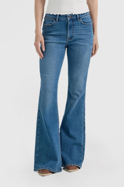 Women's Classic Vintage High Waist Flare Jeans