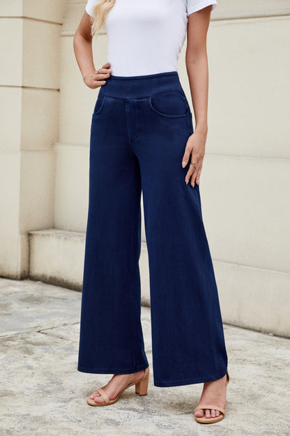 Medium Wash Straight Leg Loose Casual Jeans
