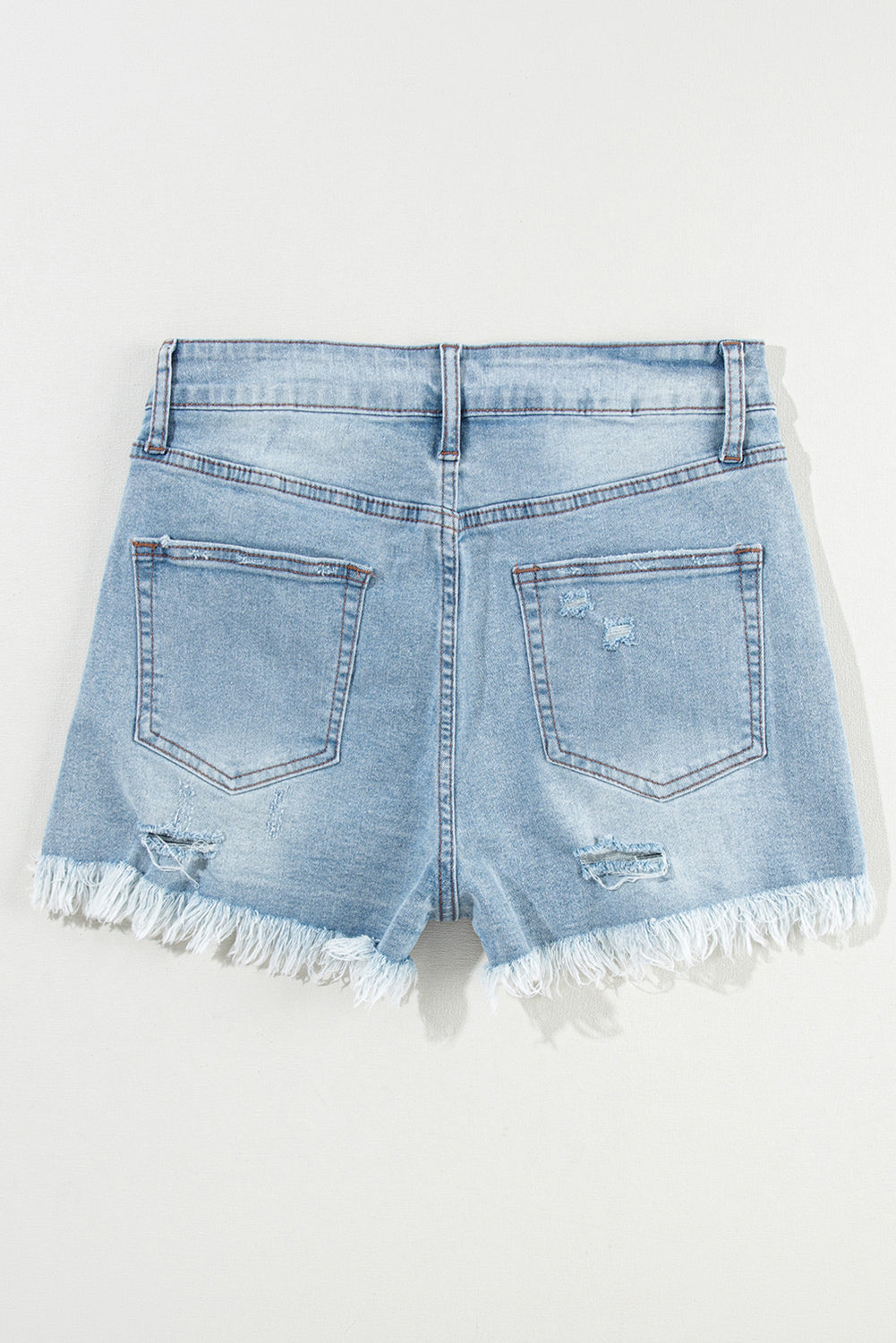 High Waisted Hole Fashion Casual Denim Shorts