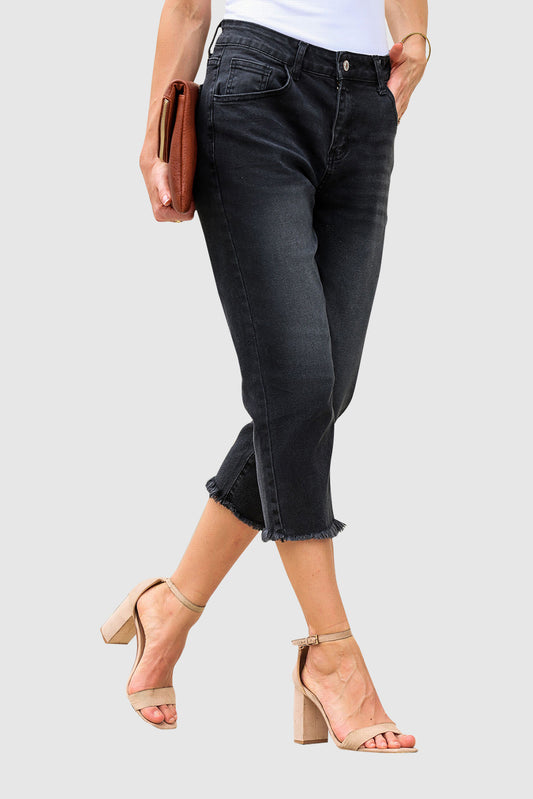 Women's Mid-rise Straight Leg Skinny Jeans