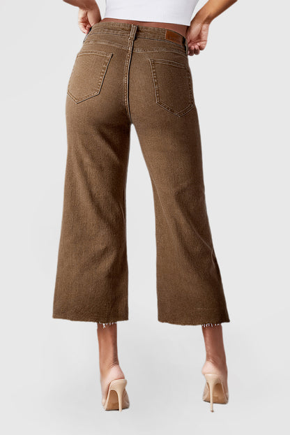 High Waisted Light Wash Loose Wide Leg Jeans