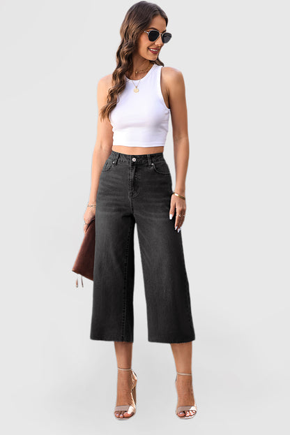 High Waisted Light Wash Loose Wide Leg Jeans
