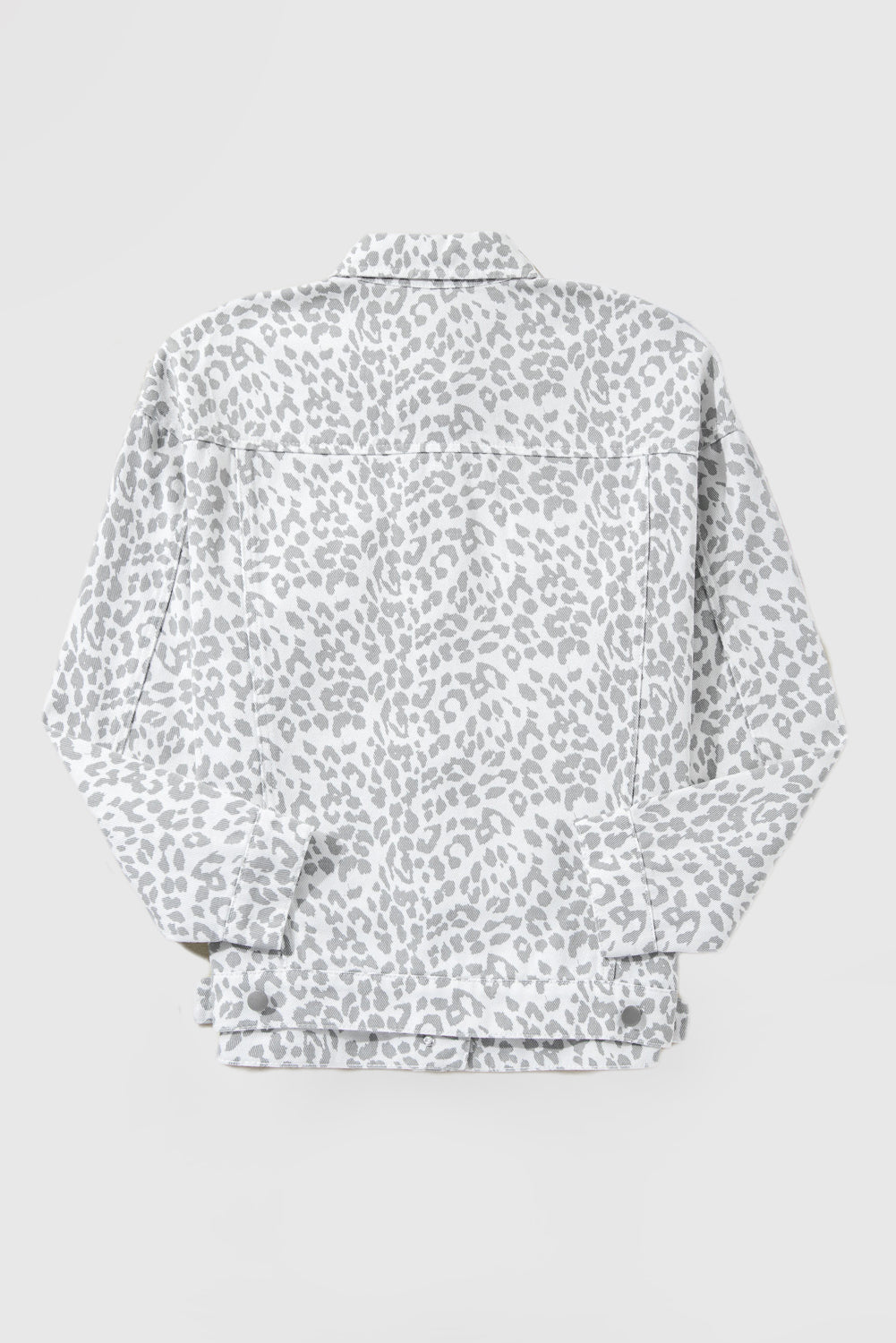 Women's Fashion Flap Pocket Leopard Print Jacket