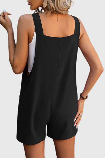 Casual Back Shorts Jumpsuit Overalls