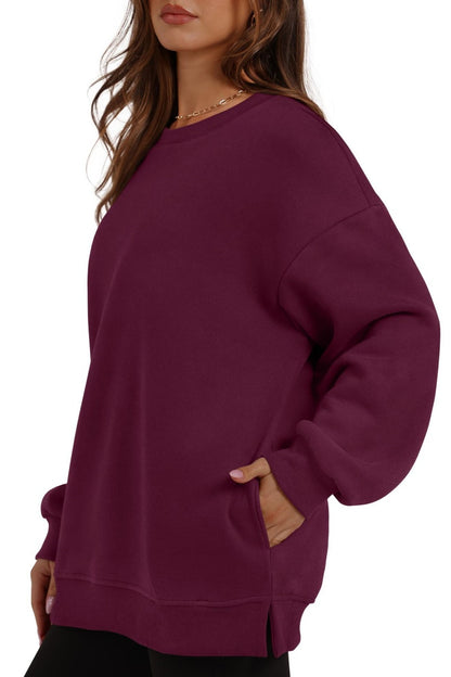 Y2K Crewneck Sweatshirt Cozy Fleece Pullover