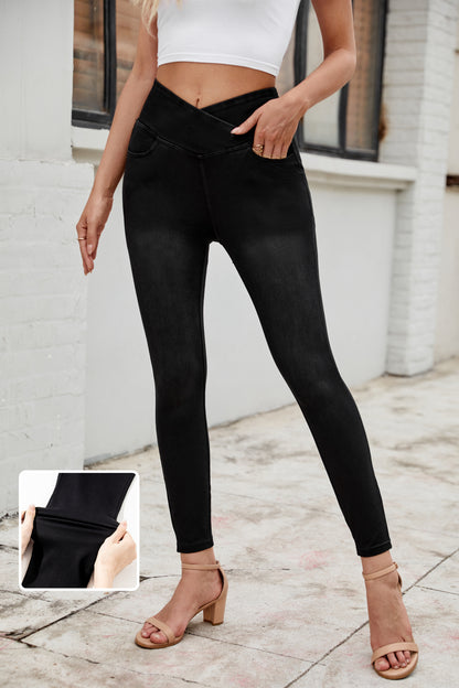 Arched Waist Stretchy Slim Fit Jeggings