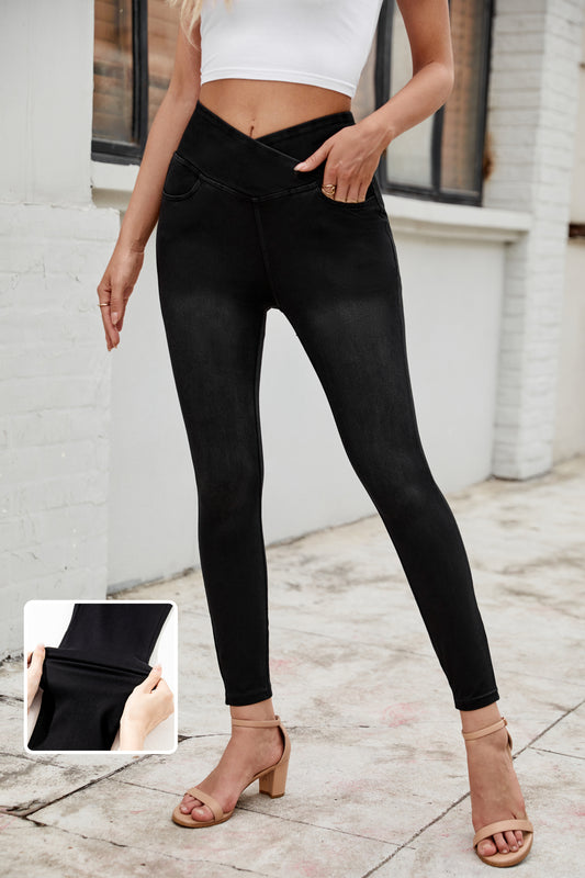 Arched Waist Stretchy Slim Fit Jeggings