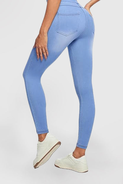 Women's High Waist Skinny Pants Stretch Skinny Jeans