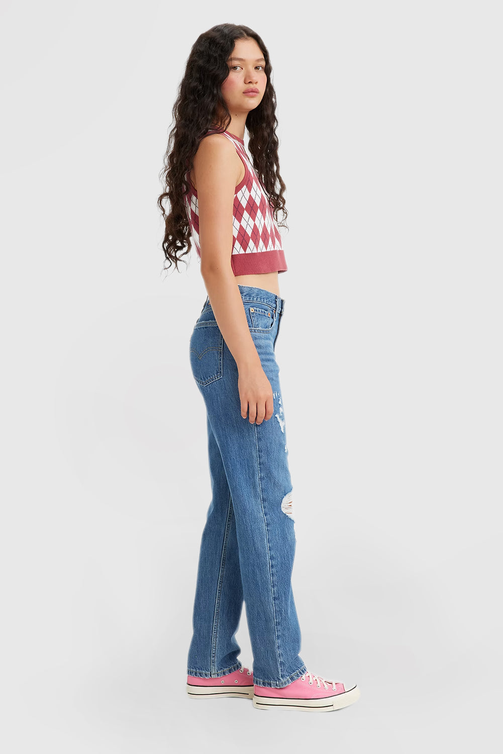 Sleek Straight Leg Low Rise Slim Fit Women's Jeans