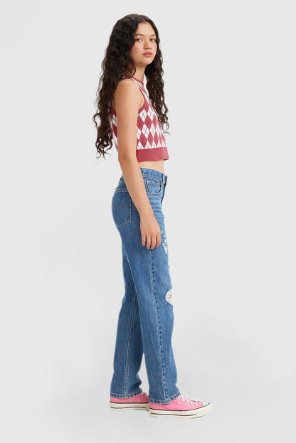 Sleek Straight Leg Low Rise Slim Fit Women's Jeans