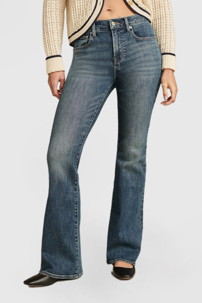 Women's Curve-Enhancing High-Waist Flare Skinny Jeans