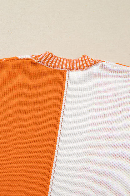 Checkered Bubble Sleeve Drop Shoulder Open Cardigan