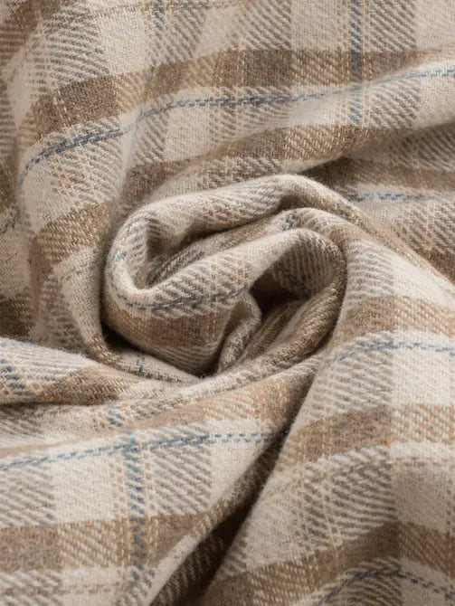 Winter Casual Plaid Hooded Tweed Jacket Women Thick Padded Warm Jacket Women