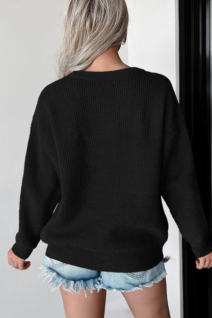 Hello Pumpkin Fall Casual Graphic Sweater