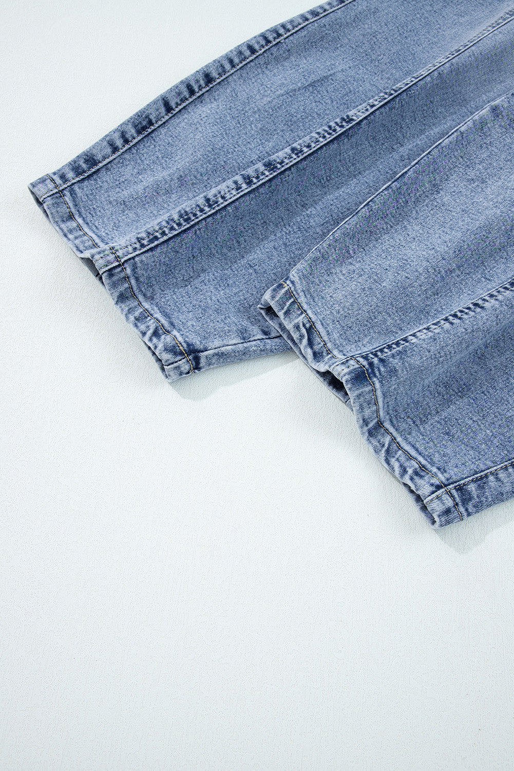 Myosotis Patch Pocket Drawstring High Waist Barrel Jeans