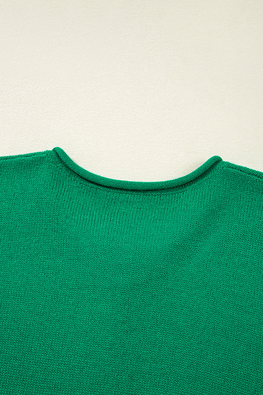 Bright Green Knit Button Front Drop Shoulder Cardigan