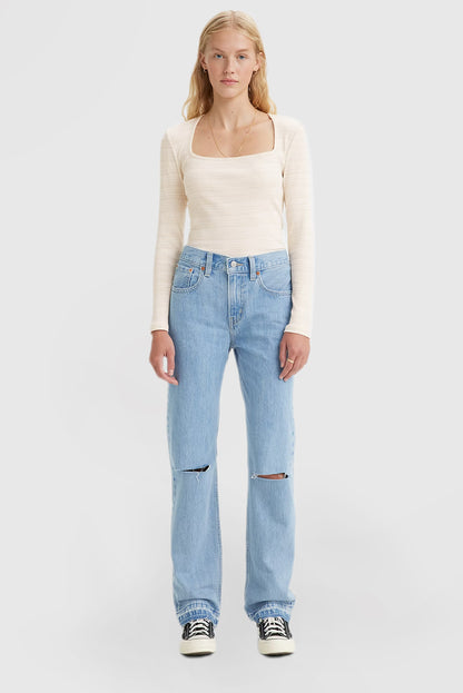 Sleek Straight Leg Low Rise Slim Fit Women's Jeans