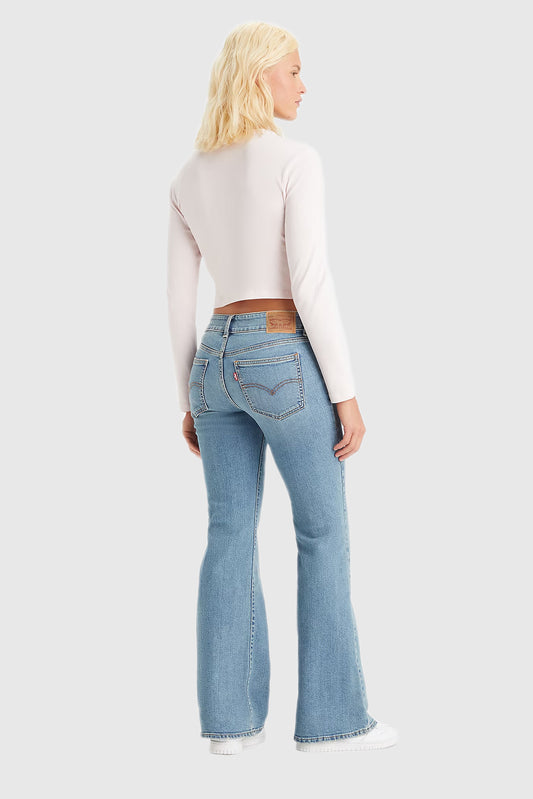 Women's Solid Color Super Low Rise Flare Jeans