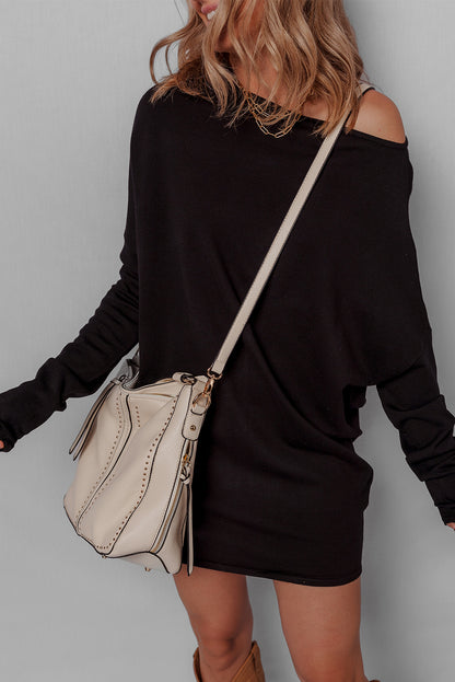 Dahlia Off Shoulder Batwing Sleeve Knit Dress