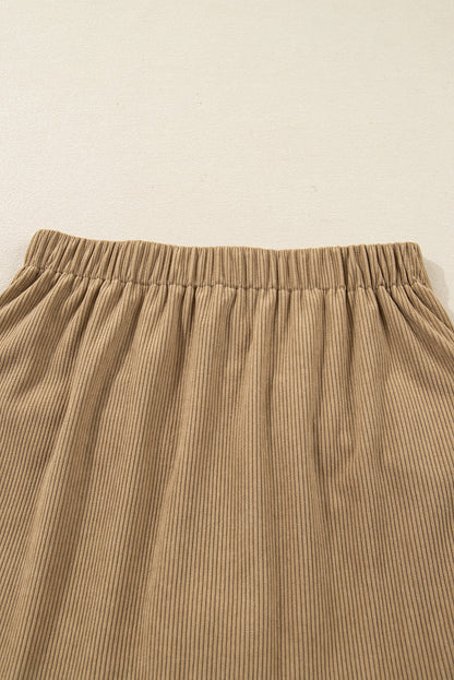 Corduroy High Waist Fall Streetwear Mini Skirt