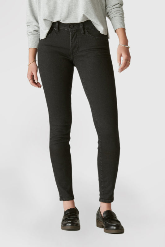 Mid-Rise Form-Fitting Skinny Jeans