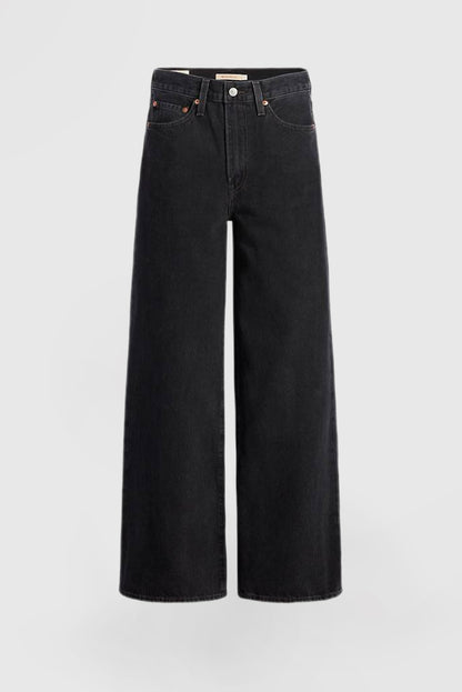 Women's High Waist Jeans Stretch Wide Leg Pants