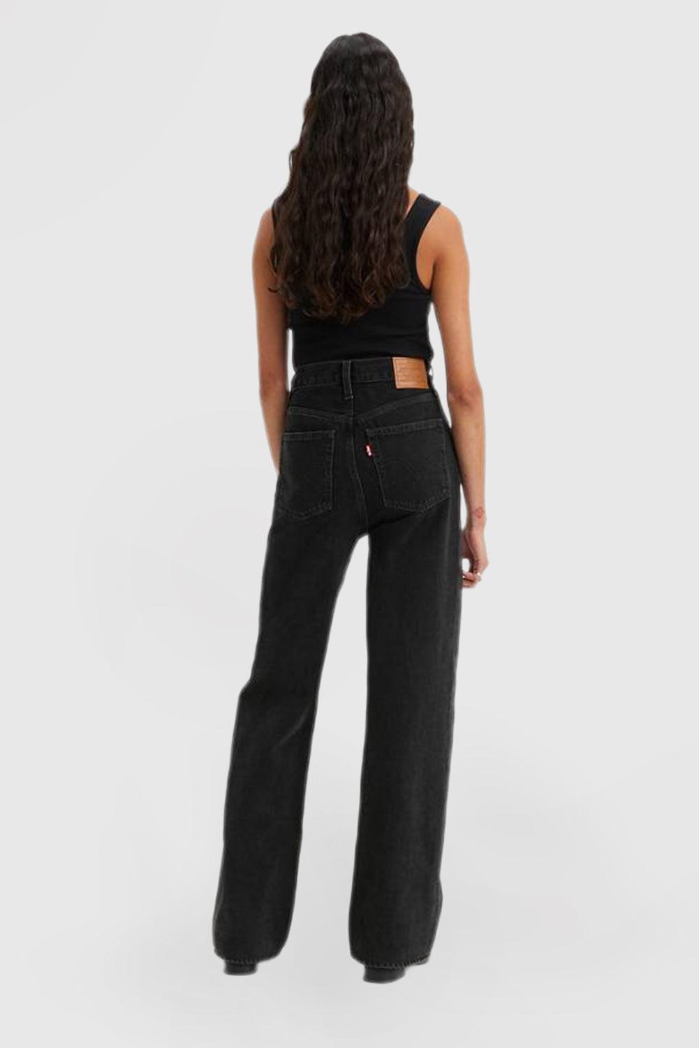 Women's High Waist Jeans Stretch Wide Leg Pants