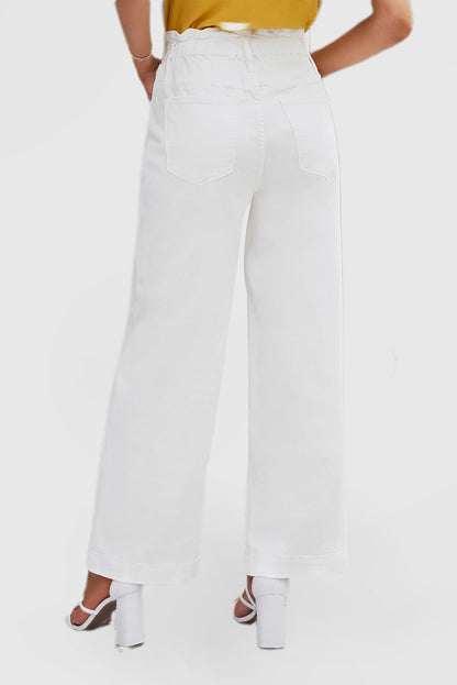High Waist Elastic Women's Wide Leg Stretch Jeans