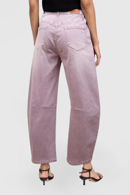 Mid Waist Casual Wide Leg Pants With Stylish Jeans