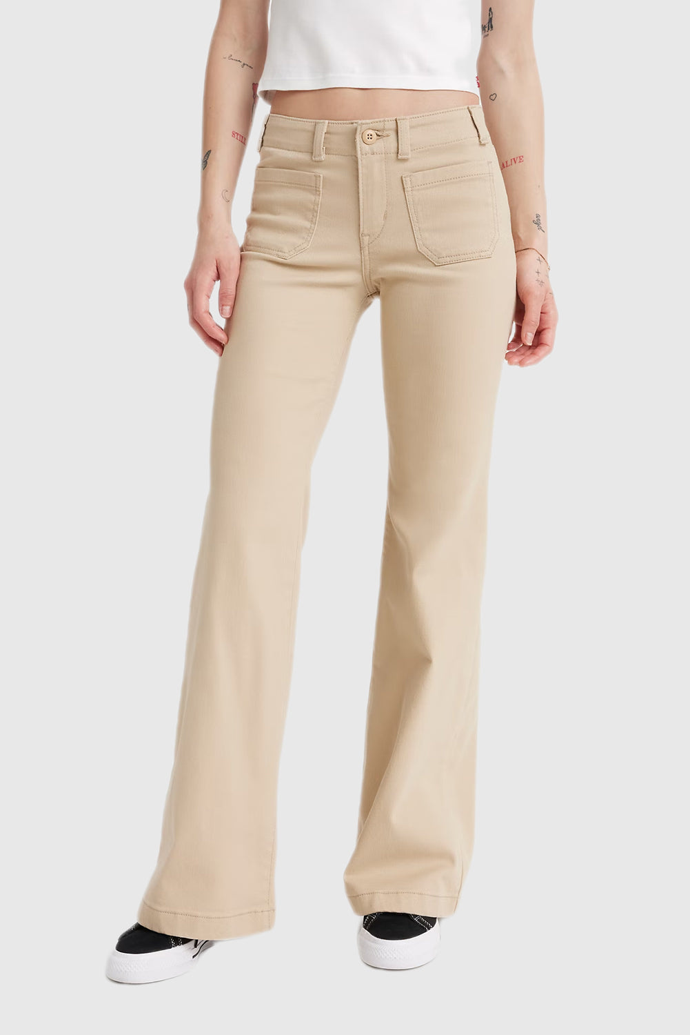 Ultra-Low Rise Flare Jeans for Women