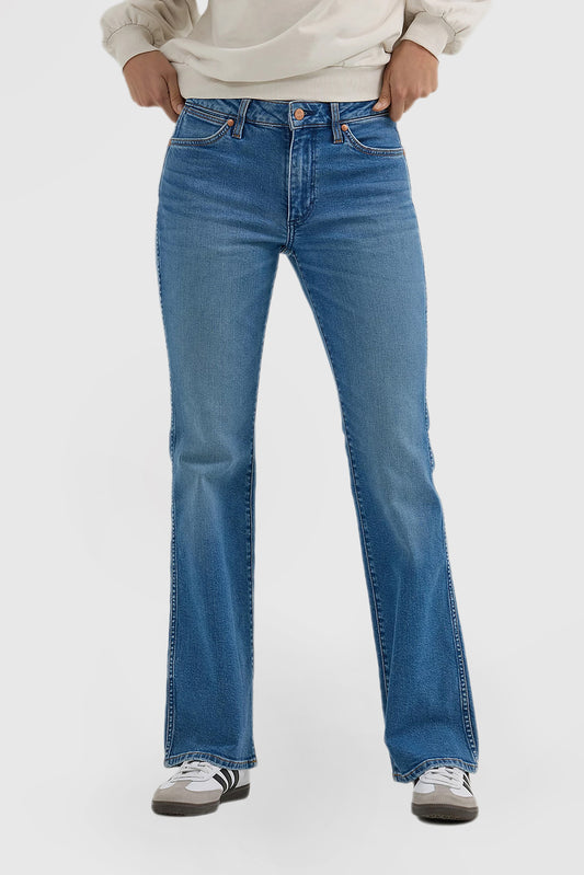 Mid-rise Bootcut Women's Casual Comfort Jeans