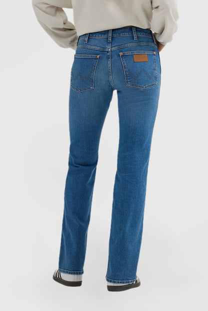 Mid-rise Bootcut Women's Casual Comfort Jeans