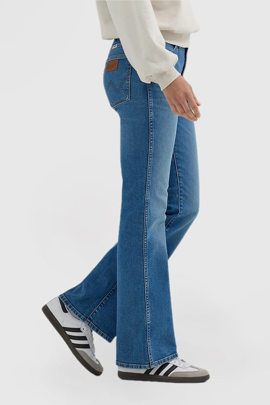 Mid-rise Bootcut Women's Casual Comfort Jeans