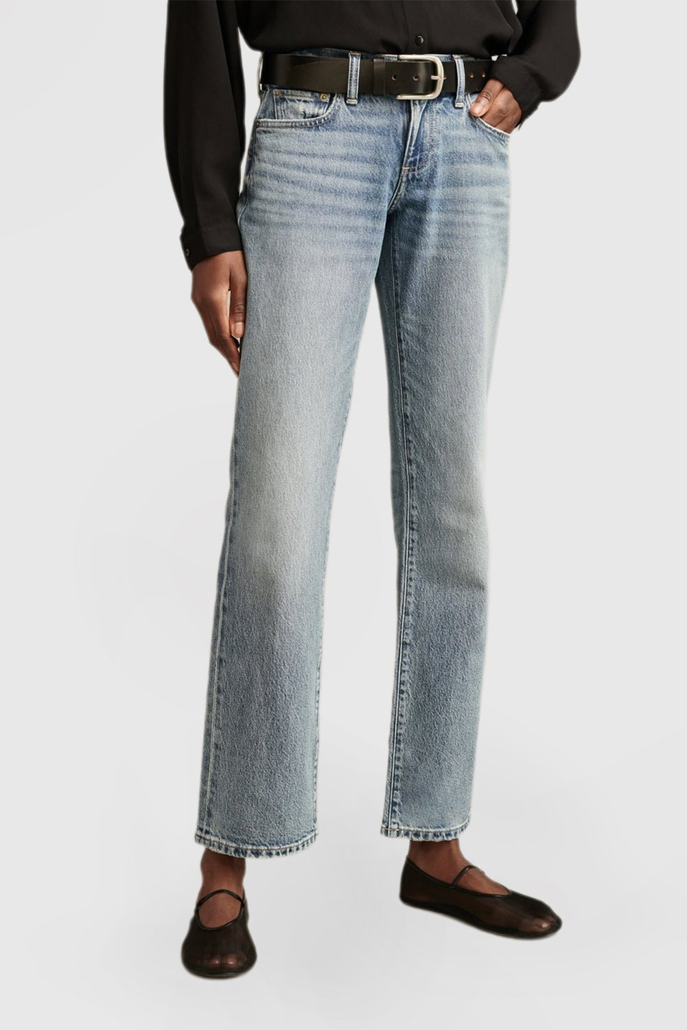 Casual Comfort Jeans Women's Fashion Straight Leg