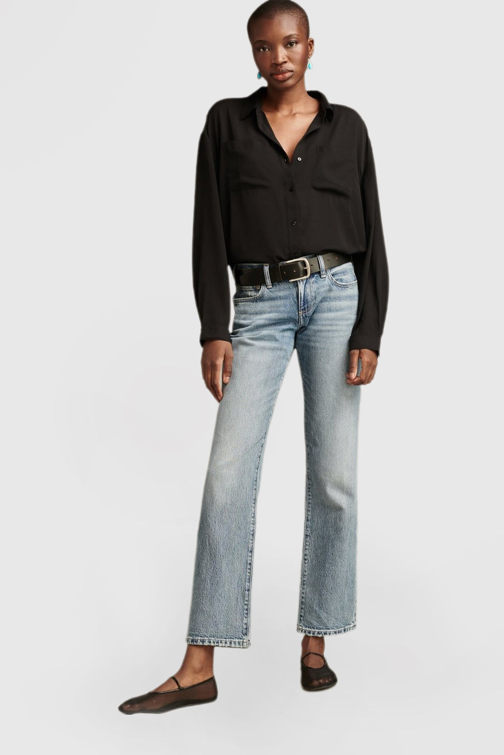 Casual Comfort Jeans Women's Fashion Straight Leg