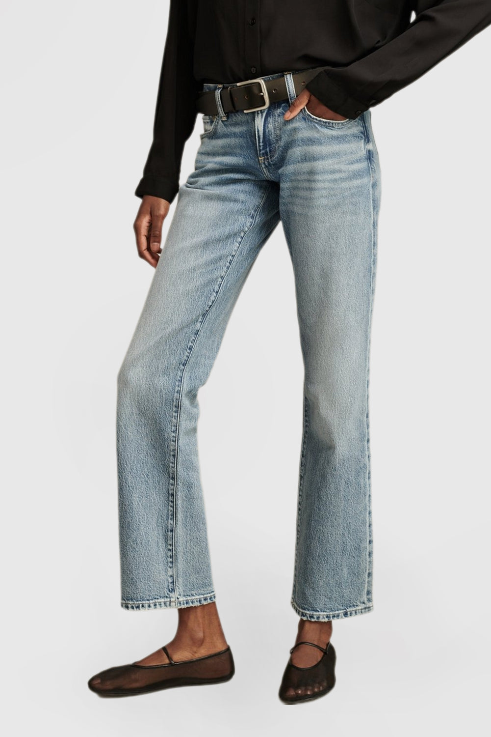 Casual Comfort Jeans Women's Fashion Straight Leg