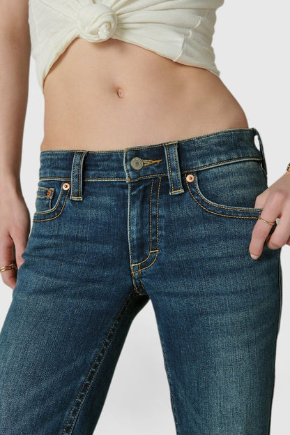 Women's Vintage Low Rise Flare Comfortable Versatile Jeans