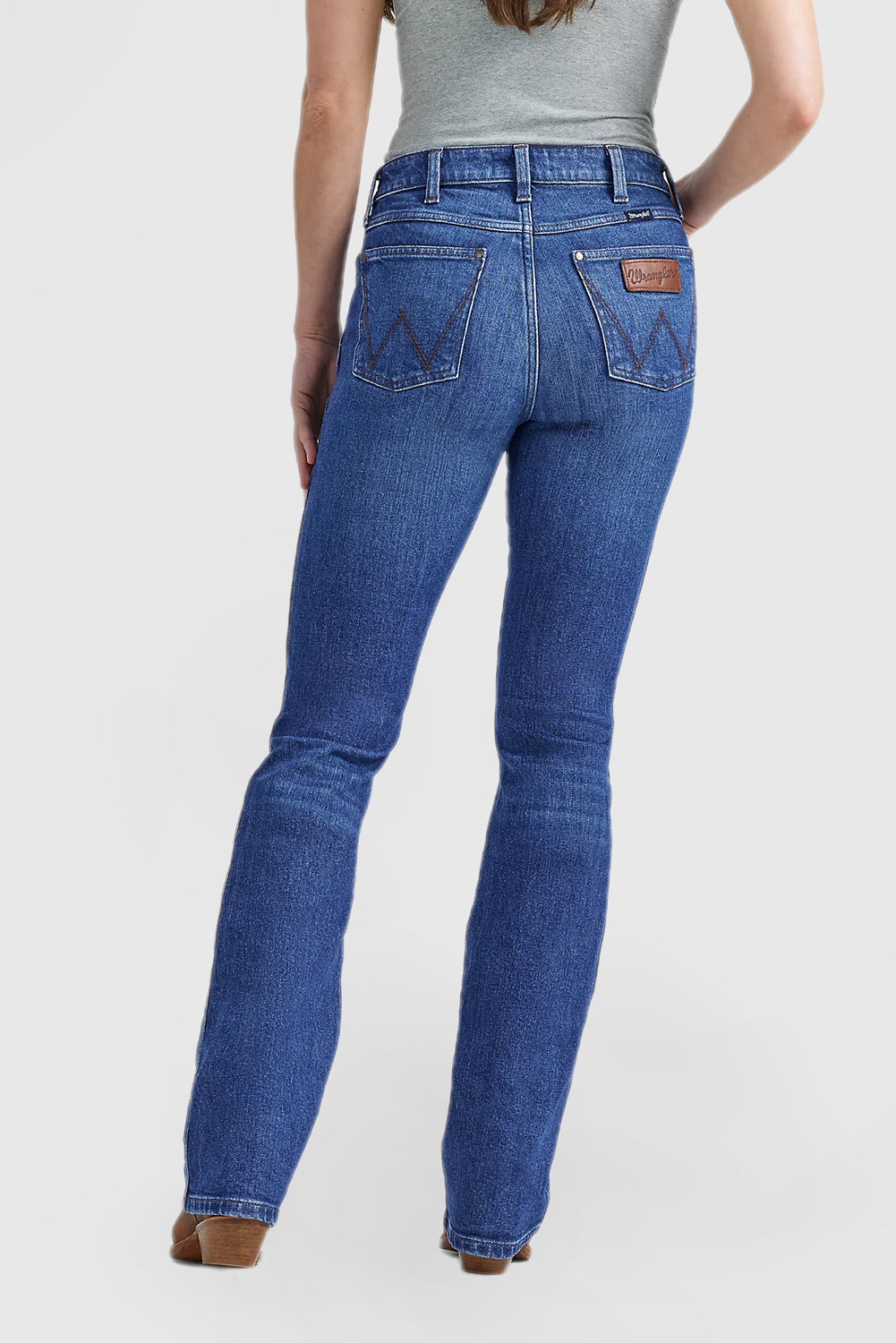 Women's High Waist Bootcut Jeans Skinny Straight Legs